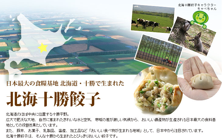 日本最大の食料基地 北海道・十勝で生まれた北海十勝餃子